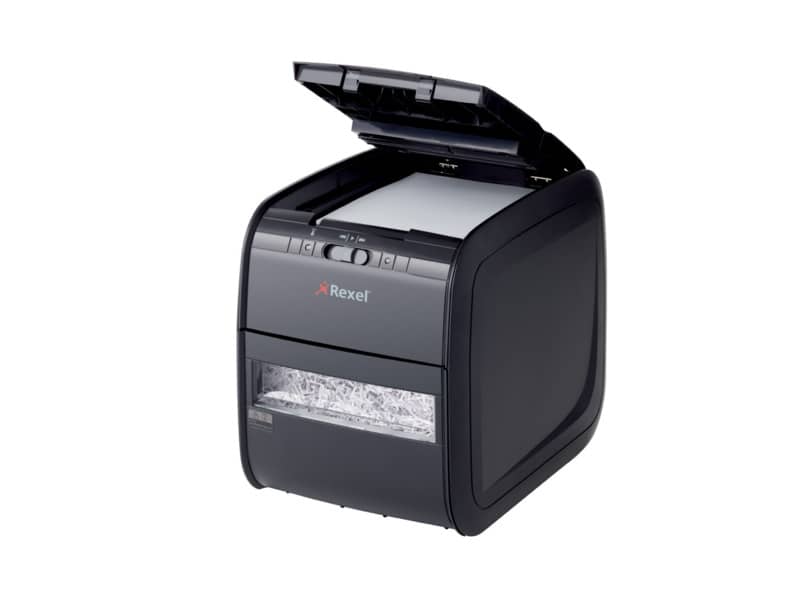 Distruggidocumenti ad alimentazione automatica Rexel Auto+90X P-3 20 L taglio a frammenti 4x45 mm 2103080EUA