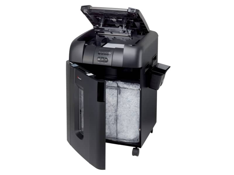 Distruggidocumenti ad alimentazione automatica Rexel Auto+600M P-5 80 L taglio microframmenti 2x15 mm 2104500EUA