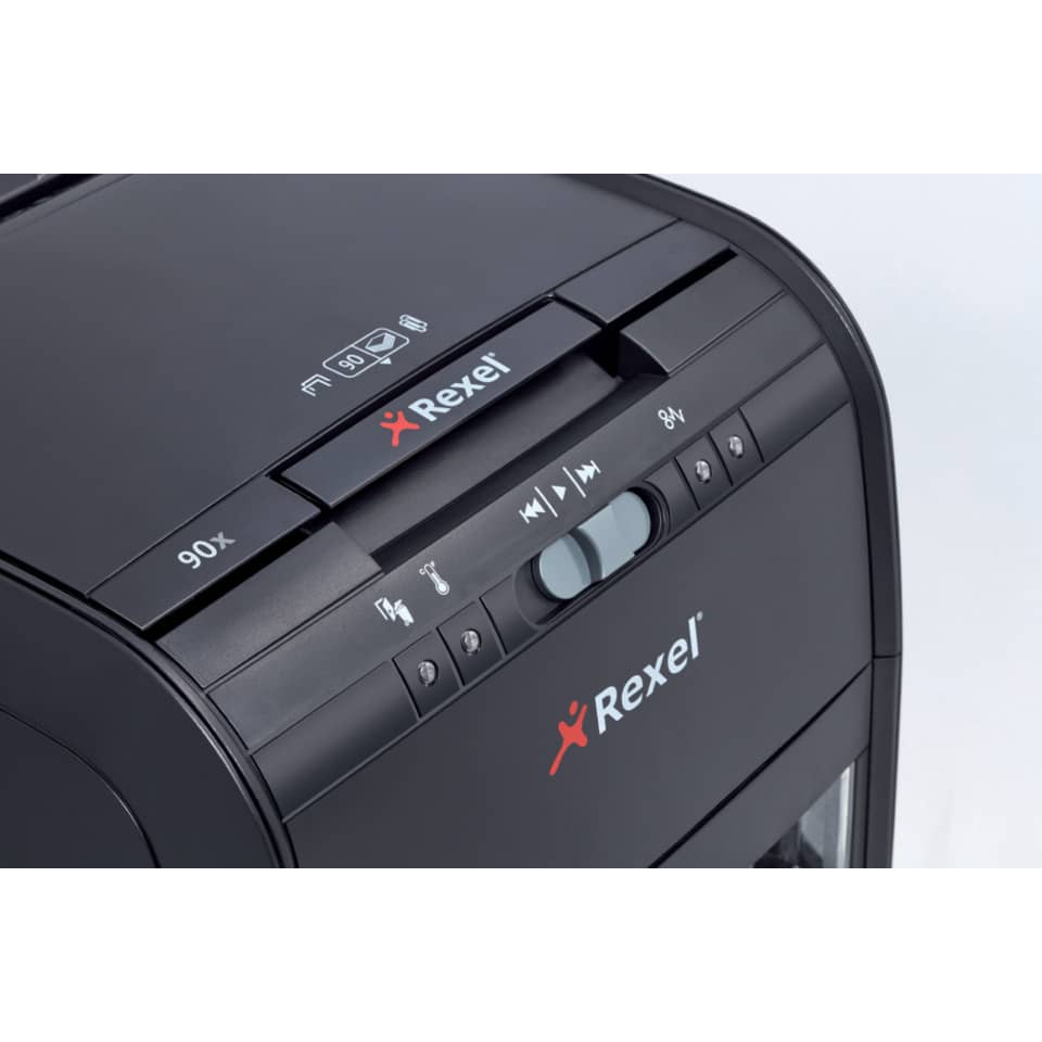 Distruggidocumenti ad alimentazione automatica Rexel Auto+90X P-3 20 L taglio a frammenti 4x45 mm 2103080EUA
