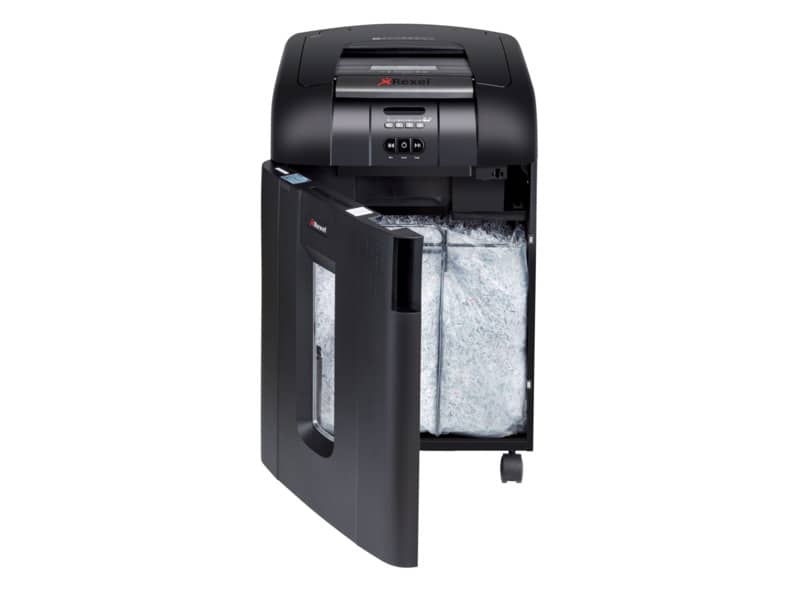Distruggidocumenti ad alimentazione automatica Rexel Auto+600M P-5 80 L taglio microframmenti 2x15 mm 2104500EUA