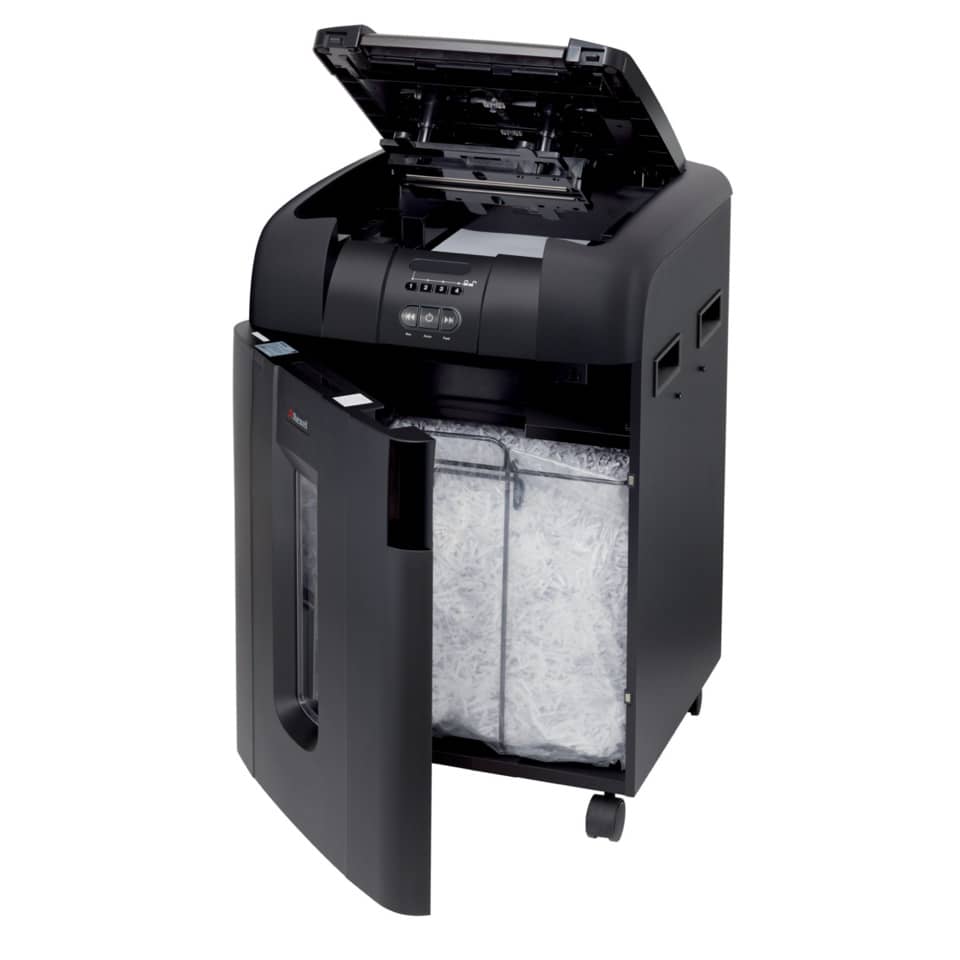 Distruggidocumenti ad alimentazione automatica Rexel Auto+600X P-4 80 L taglio a frammenti 4x40 mm - 2103500EUA