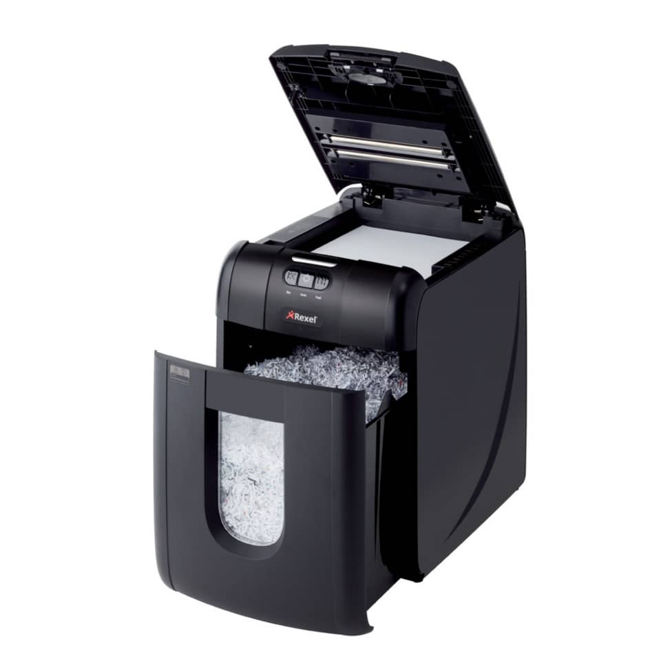 Distruggidocumenti ad alimentazione automatica Rexel Auto+130M P-5 26 L taglio microframmenti 2x15 mm 2104100EUA