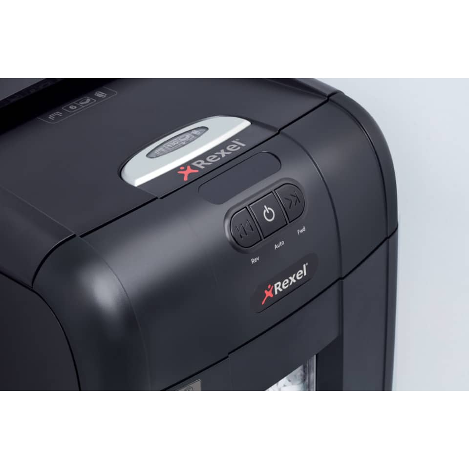 Distruggidocumenti ad alimentazione automatica Rexel Auto+130M P-5 26 L taglio microframmenti 2x15 mm 2104100EUA