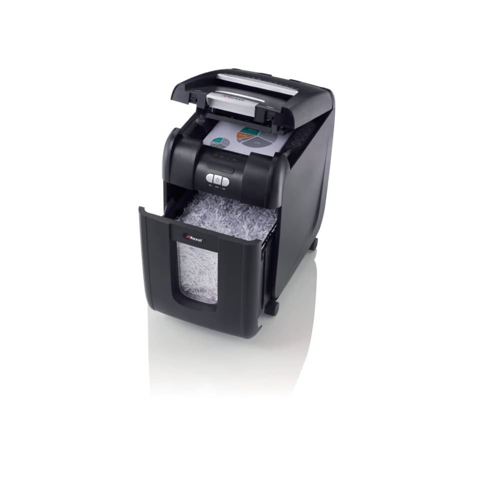 Distruggidocumenti ad alimentazione automatica Rexel Auto+200X P-4 32 L taglio a frammenti 4x40 mm - 2103175EU