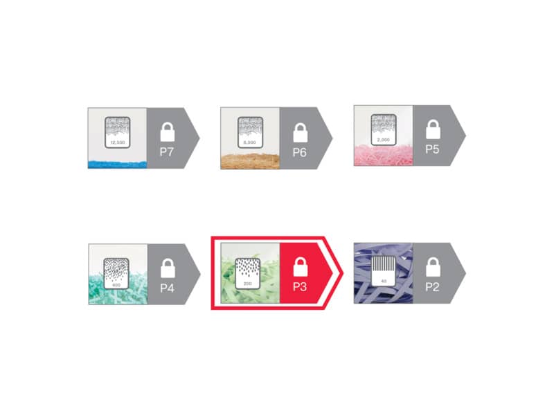 Distruggidocumenti uso moderato Rexel Momentum X312-SL Slimline - P-3 - 23 L taglio a frammenti 5x42 mm - 2104574EU
