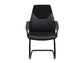 Sedia visitatore direzionale su slitta Unisit Guru GRV Eco Smart - rivestimento similpelle nero con braccioli - GRV/KN