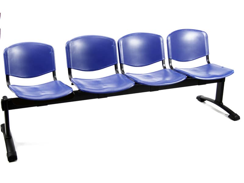 Panca 4 posti attesa Unisit Dado D5P4P - PPL blu D5P4P/BL
