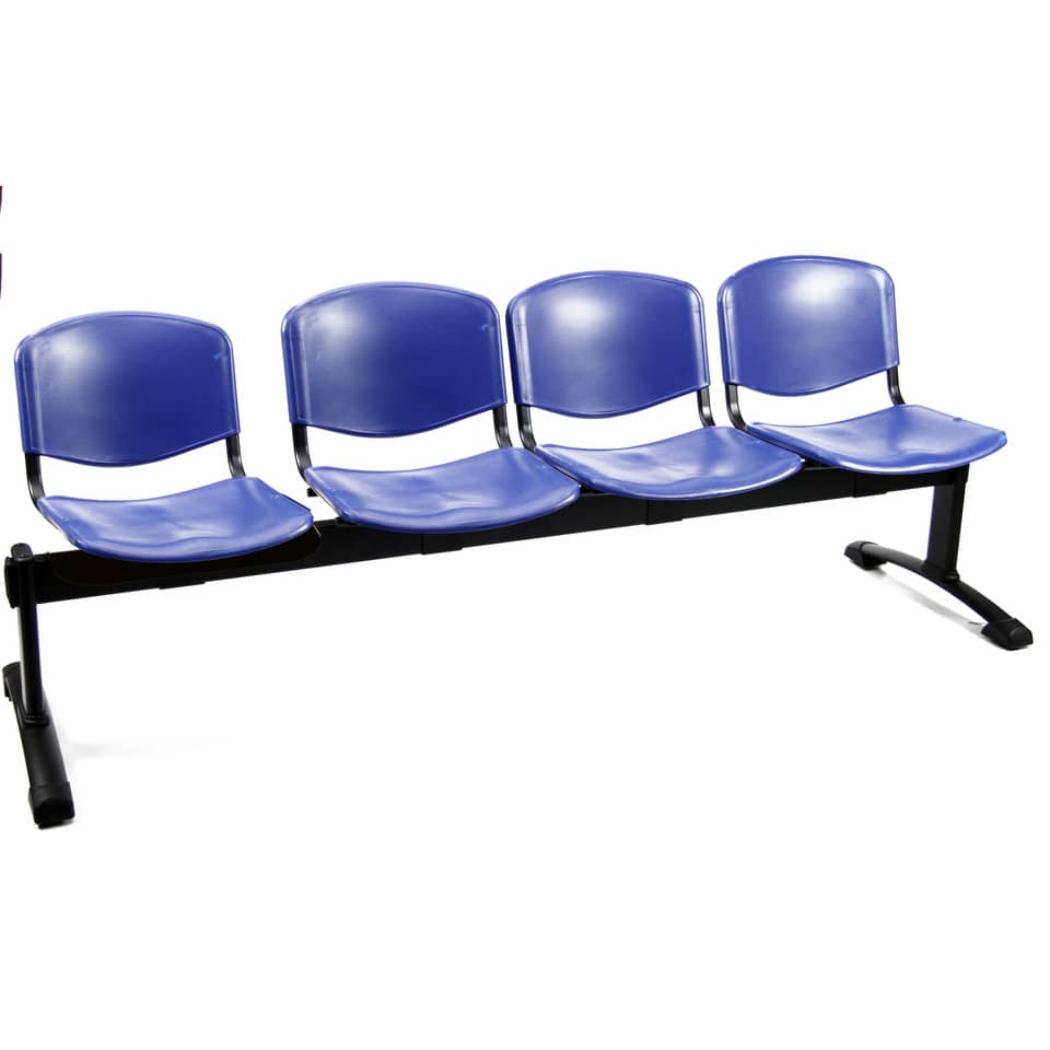 Panca 4 posti attesa Unisit Dado D5P4P - PPL blu D5P4P/BL