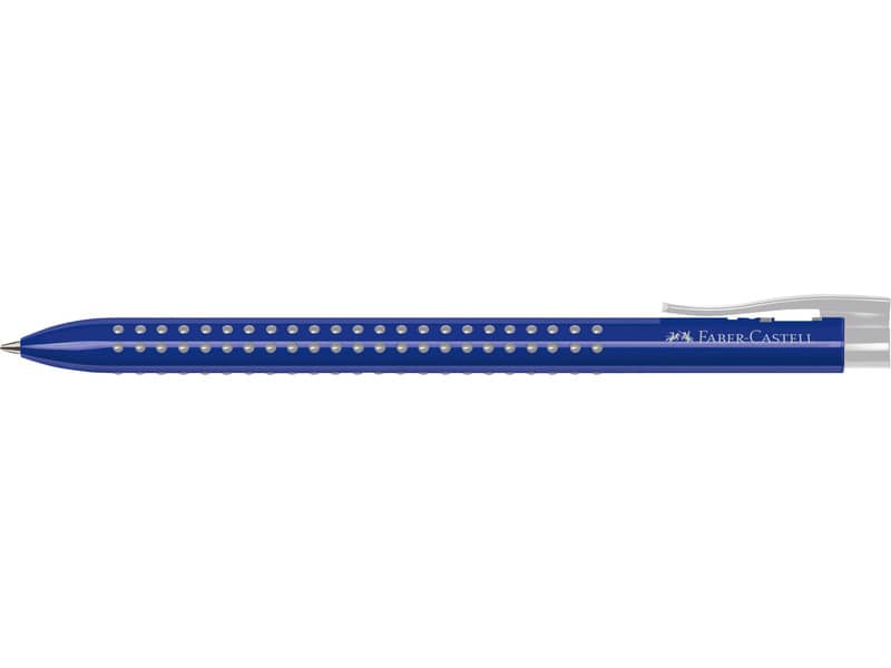 Penne a sfera a scatto Faber-Castell Grip 2022 punta M blu 544651