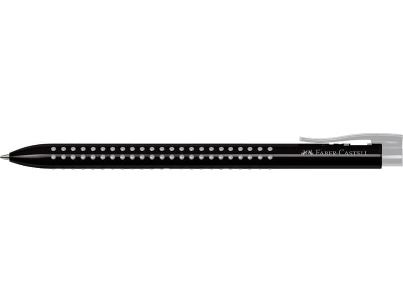 Penne a sfera a scatto Faber-Castell Grip 2022 tratto M nero 544699