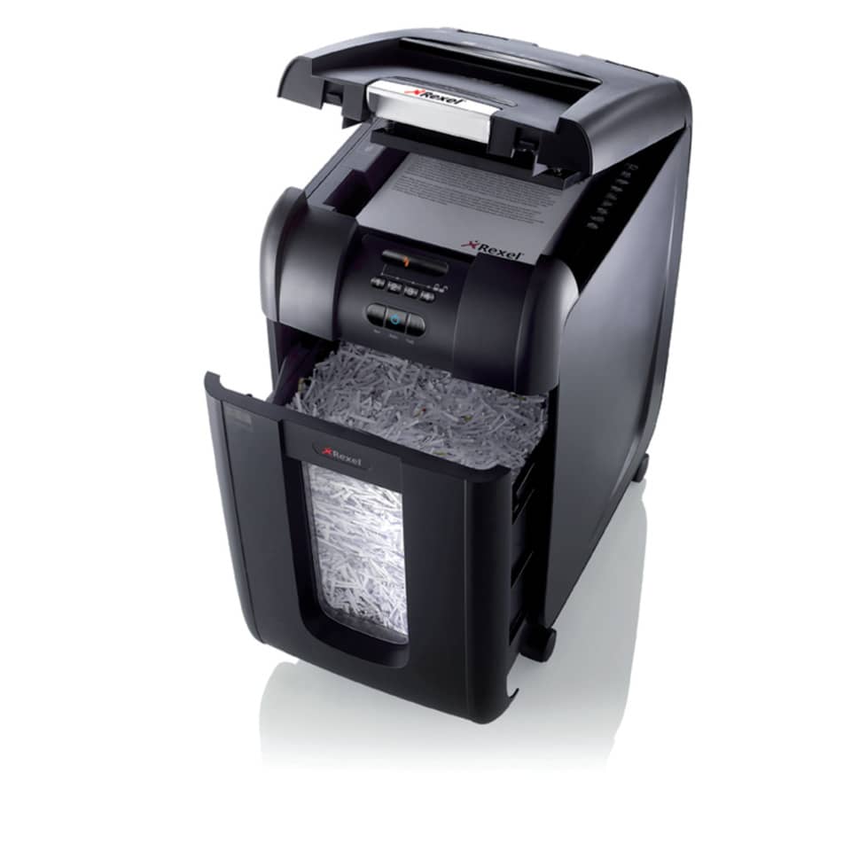 Distruggidocumenti ad alimentazione automatica Rexel Auto+300X P-4 40 L taglio a frammenti 4x40 mm - 2103250EU
