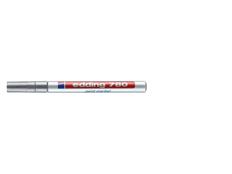 Marcatore a vernice edding 780 punta conica 0,8 mm argento 4-780054