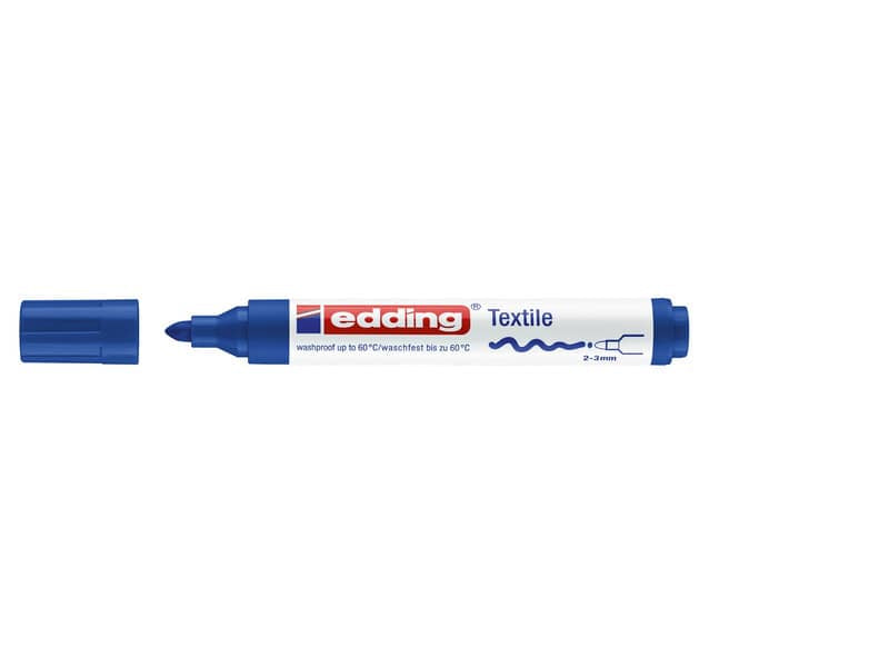 Marcatore per tessuti edding 4500 punta conica 2-3 mm blu 4-4500003