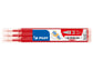 EC- Refill penne a sfera Pilot Frixion Ball e Clicker 0,7 mm rosso Set 3 pezzi - 006658
