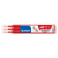EC- Refill penne a sfera Pilot Frixion Ball e Clicker 0,7 mm rosso Set 3 pezzi - 006658
