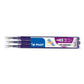 Refill penne a sfera Pilot Frixion Ball e Clicker 0,7 mm viola Set 3 pezzi - 006646