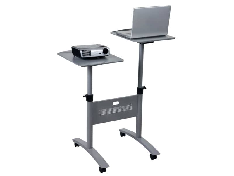 Carrello proiezione Multimediale Nobo Twin - Piattaforma doppia argento 1900791