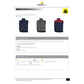 Gilet da lavoro DELTA PLUS Sierra 2 imbottito 9 tasche con zip - cotone e poliestere blu - L - SIER2BMGT