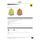Giacca da lavoro Delta Plus Parka Easy View c/zip imperm. - Cl.3 - 4 tasche - argento arancio fluo-blu - L - EASYVOMGT