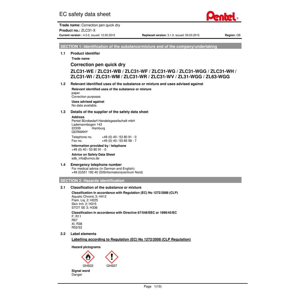 Correttore a penna Pentel Il Bianchetto Micro 12 ml - ZLC31-WI