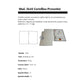 Cartelline con naselli 4Mat A4 in bindakote 250 g/m² bianco conf. da 10 pezzi - 3640