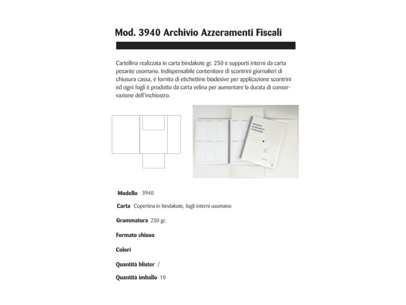Cartellina 4Mat A4 in bindakote per azzeramenti fiscali 250 g/m² bianco 3940