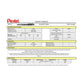 Penna roller a scatto Pentel Energel Tradio 0.7 mm bianco blu BL117W-C
