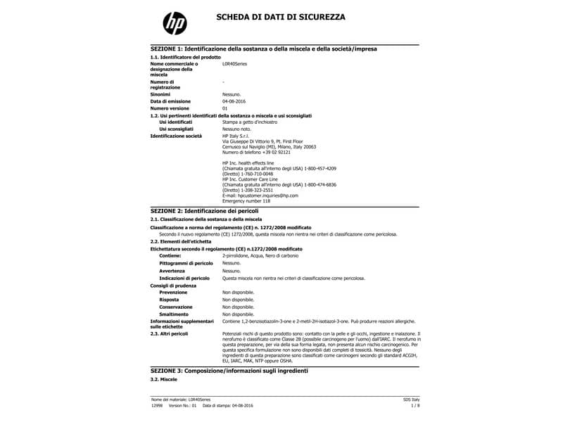 Cartuccia inkjet alta capacità 957XL HP nero L0R40AE