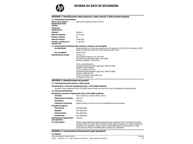 Toner 83A HP nero  Conf. 2 - CF283AD