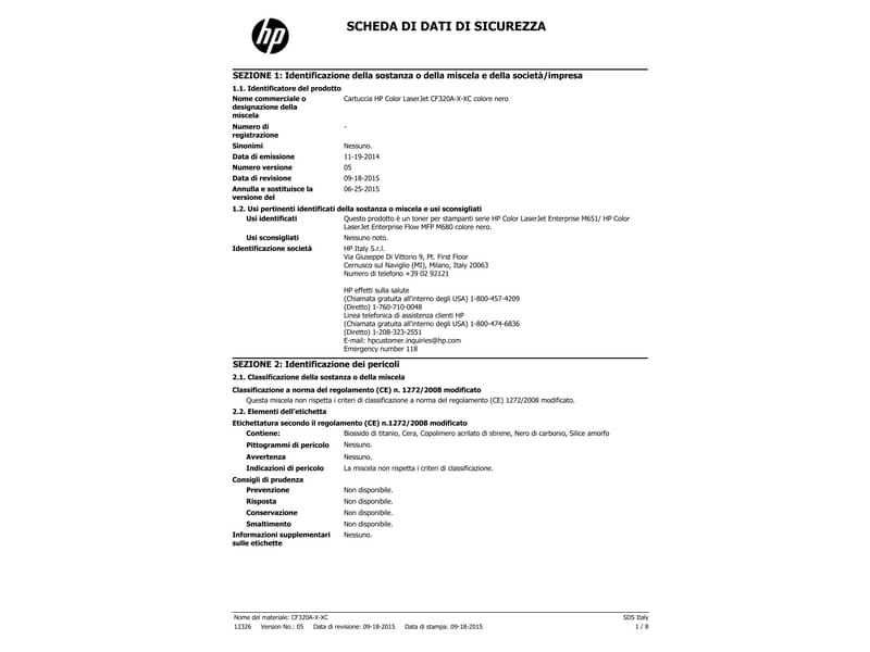 Toner alta capacità 653X HP nero  CF320X