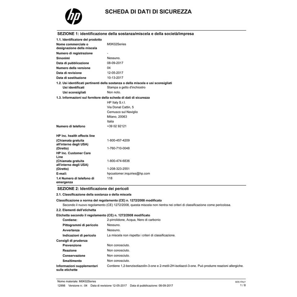 Cartuccia inkjet alta capacità 991X HP nero M0K02AE