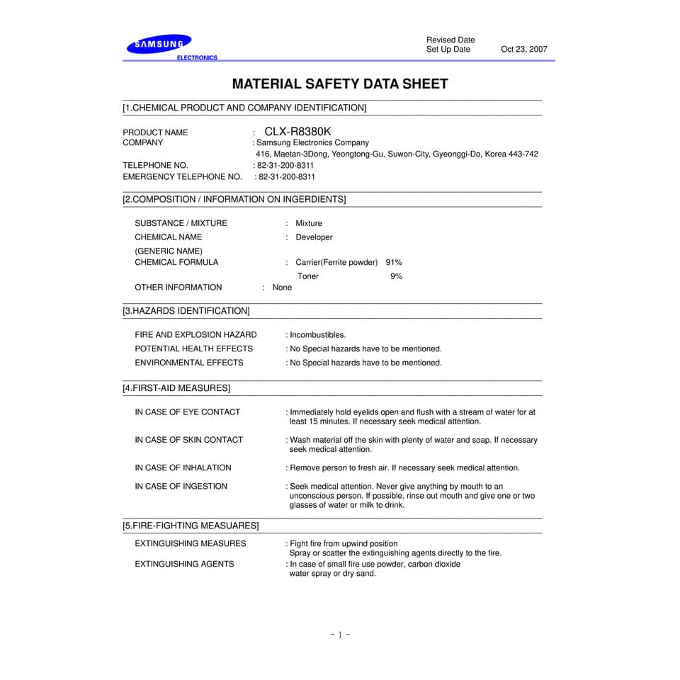 Tamburo CLX-R838XK Samsung nero  SU612A