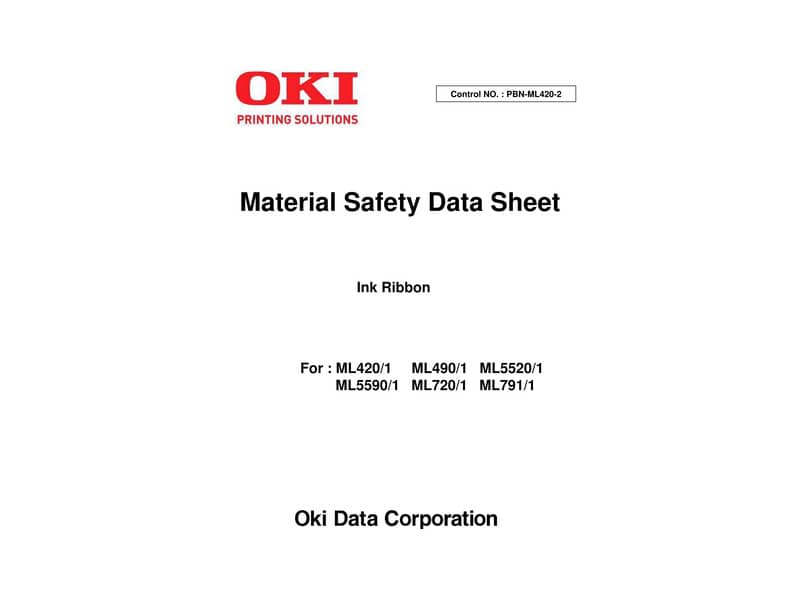 Nastro Oki nero  01126301
