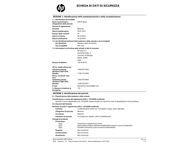 Cartuccia inkjet alta capacità 15 HP nero C6615DE