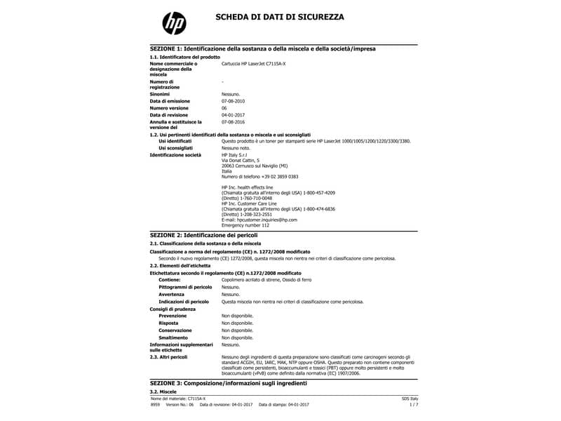Toner alta capacità ultraprecise 15X HP nero C7115X