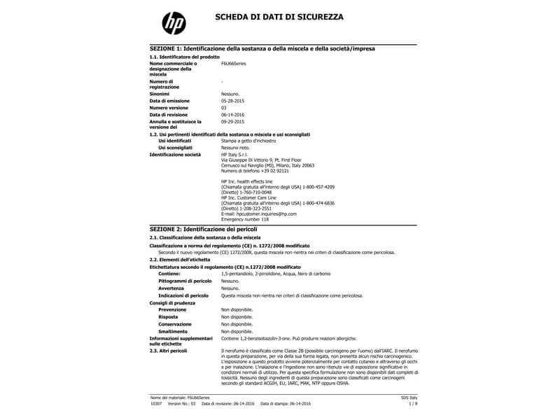Cartuccia inkjet 302 HP nero  F6U66AE