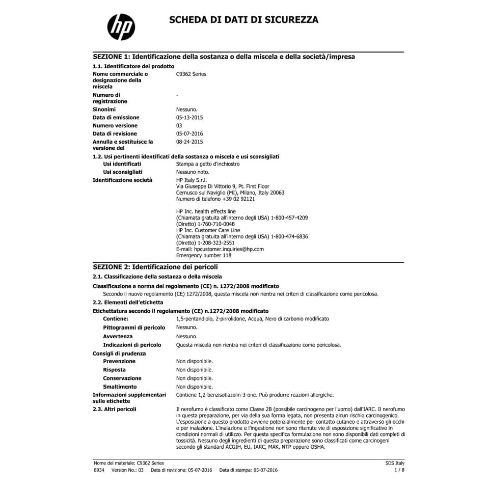 Cartuccia inkjet 336 HP nero  C9362EE