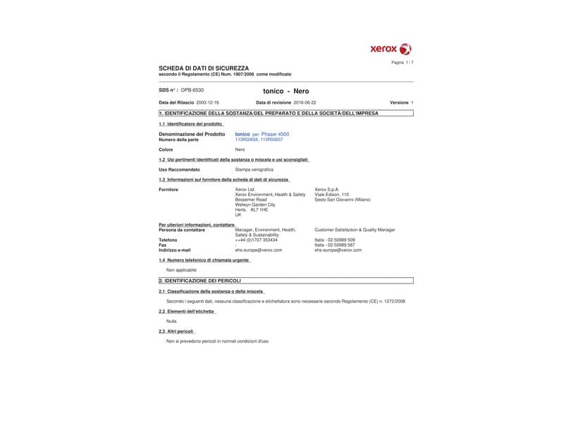 Toner alta capacità Xerox nero  113R00657