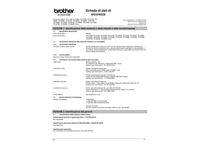 Toner alta capacità 326 Brother nero  TN-326BK