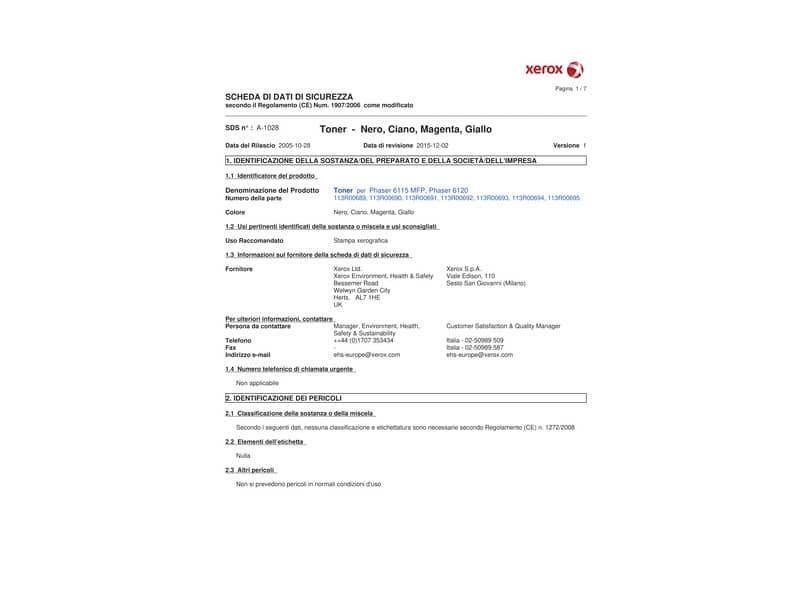 Toner alta capacità Xerox nero  113R00692