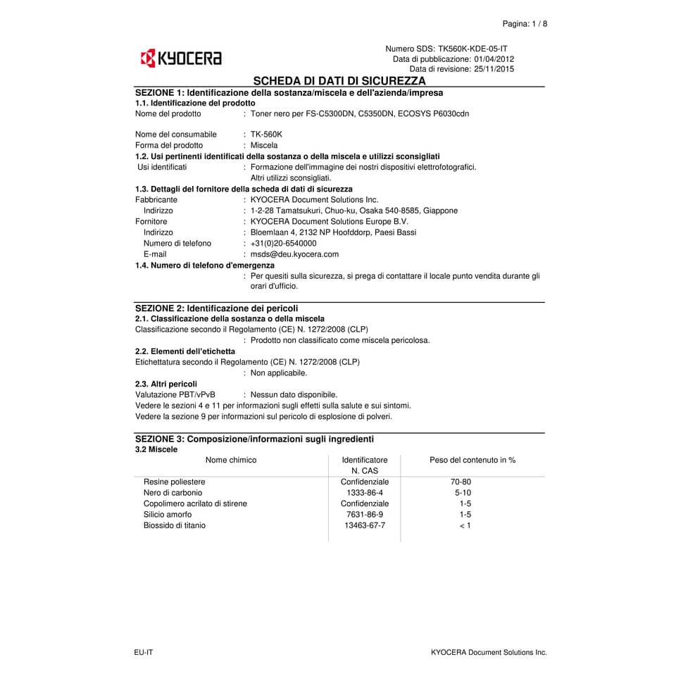 Toner TK-560K Kyocera-Mita nero  1T02HN0EU0