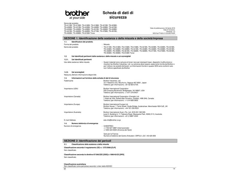 Toner Brother nero  TN-421BK