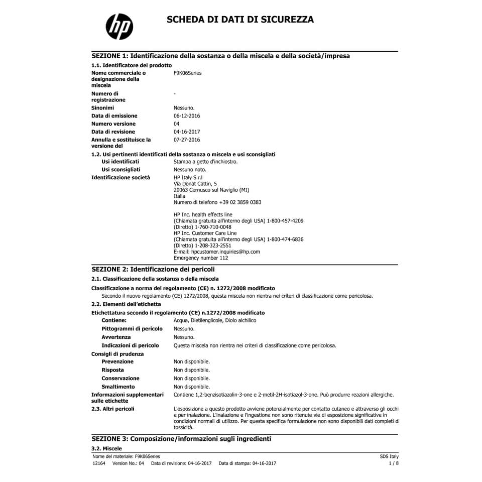 Cartuccia inkjet alta capacità 745 HP rosso cromatico F9K06A