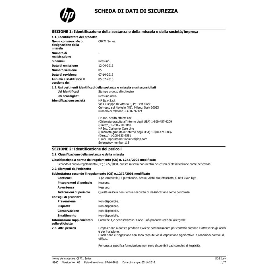 Cartucce inkjet blister 363 HP ciano+magenta+giallo Conf. 3 - CB333EE
