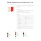 Raccoglitore Esselte Meeting a 4 anelli tondi 30mm cartone rivestito in PP rosso 22x30cm dorso 4cm - 395792300
