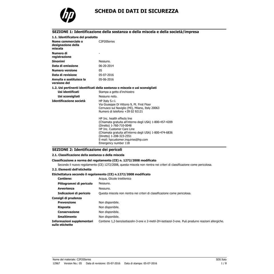 Cartuccia inkjet 935 HP ciano  C2P20AE