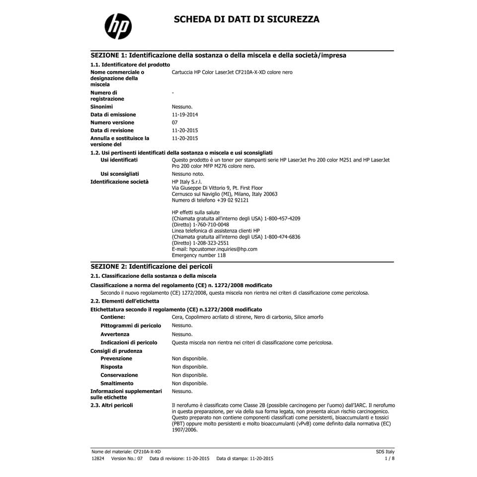 Toner 131A HP nero  CF210A
