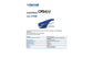 Cucitrice manuale a pinza OPENLINE passo 6 max 18 ff blu 0185B