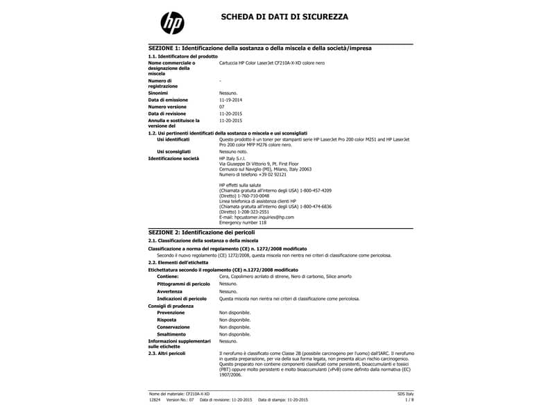 Toner alta capacità 131X HP nero  CF210X