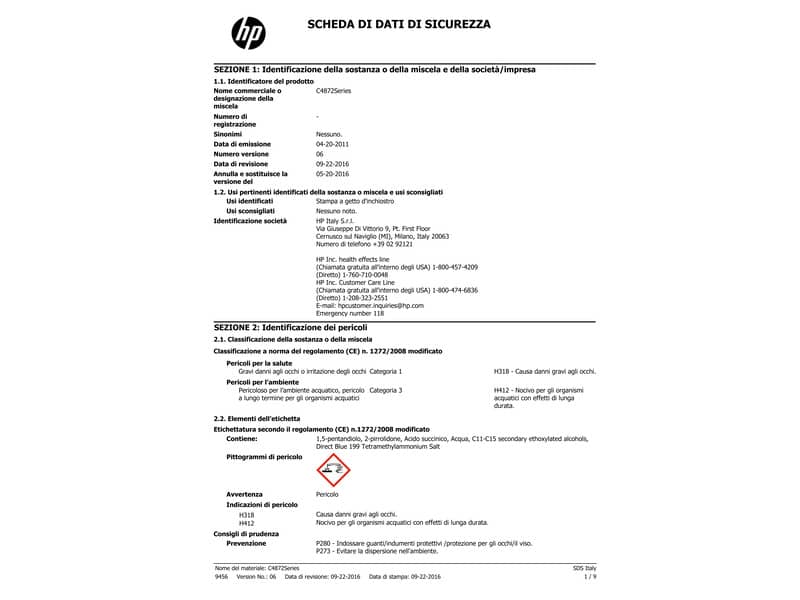 Cartuccia inkjet 80 HP ciano standard C4872A